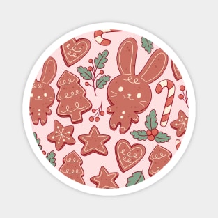 bunny christmas cookies Magnet